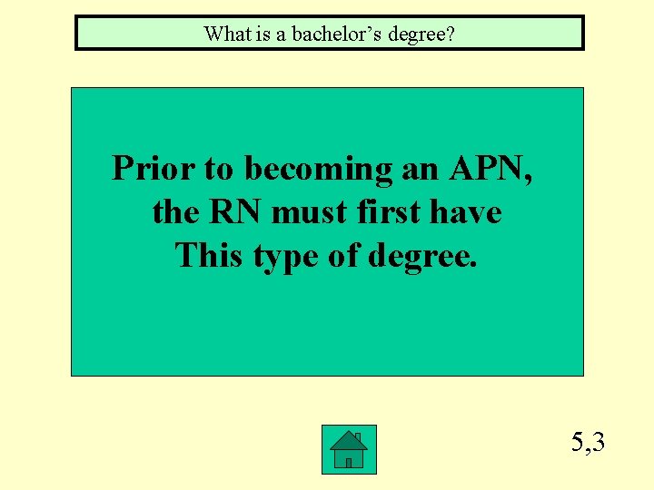 What is a bachelor’s degree? Prior to becoming an APN, the RN must first