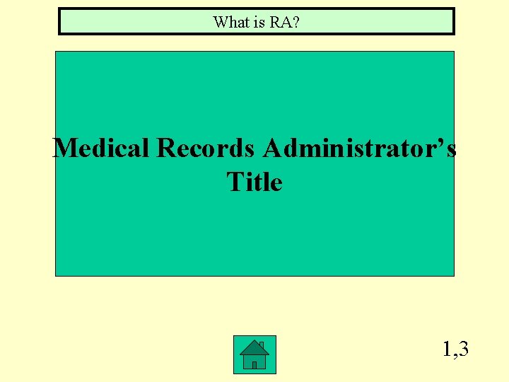 What is RA? Medical Records Administrator’s Title 1, 3 