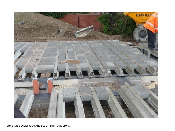 CONCRETE BEAMS: BEAM AND BLOCK FLOOR STRUCTURE 