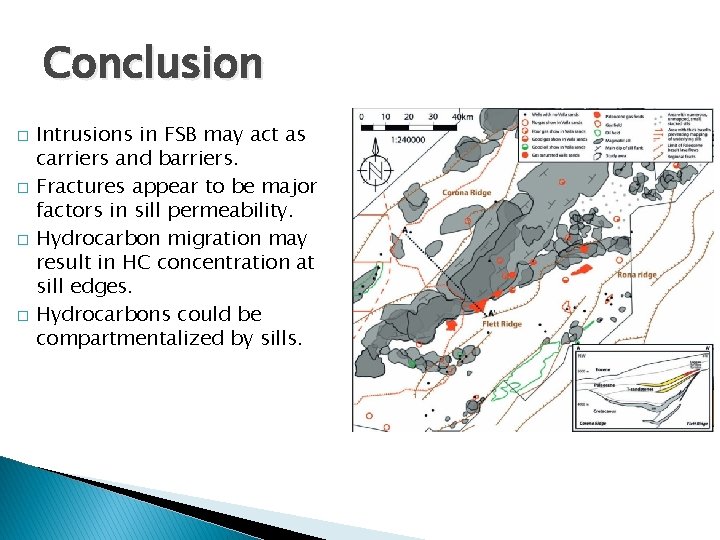Conclusion � � Intrusions in FSB may act as carriers and barriers. Fractures appear