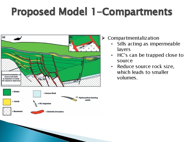 Proposed Model 1 -Compartments Ø Compartmentalization • Sills acting as impermeable layers • HC’s