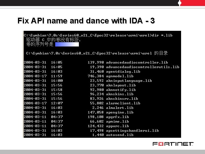 Fix API name and dance with IDA - 3 