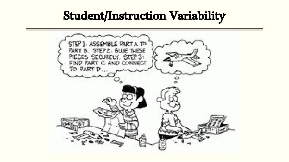 Student/Instruction Variability 