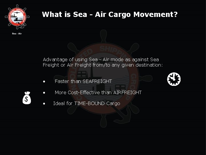 What is Sea - Air Cargo Movement? Advantage of using Sea - Air mode