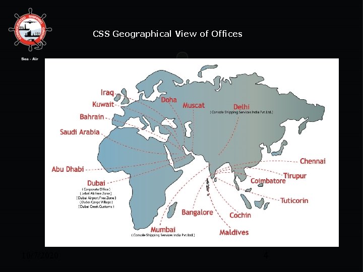 CSS Geographical View of Offices 10/7/2020 4 