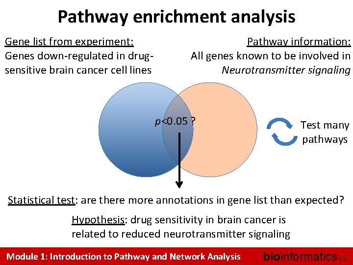 Pathway enrichment analysis Gene list from experiment: Genes down-regulated in drugsensitive brain cancer cell