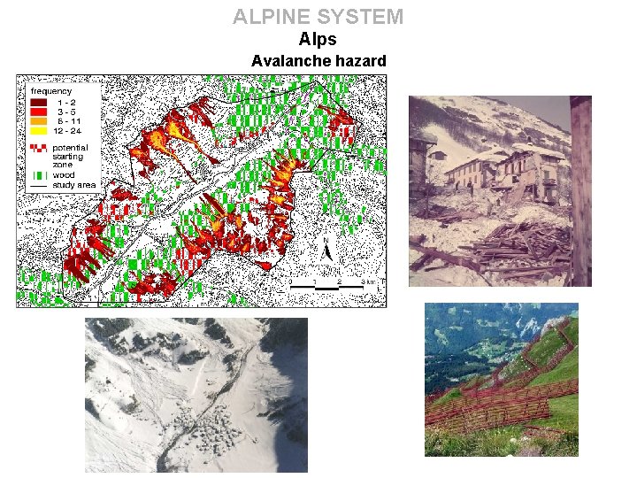 ALPINE SYSTEM Alps Avalanche hazard 