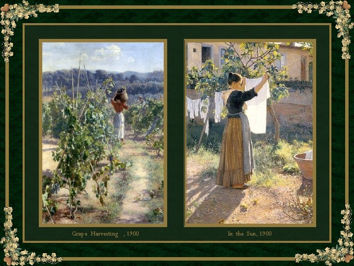 Grape Harvesting , 1900 In the Sun, 1900 