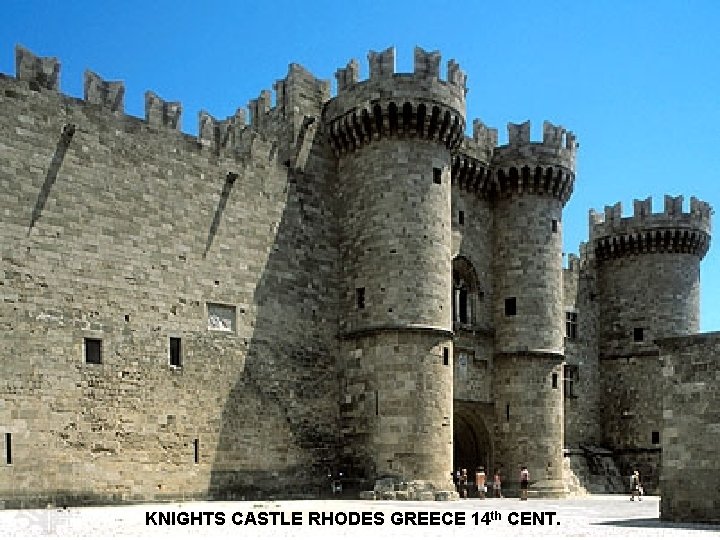 KNIGHTS CASTLE RHODES GREECE 14 th CENT. 