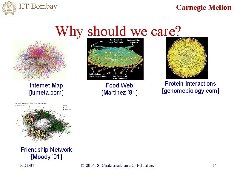 IIT Bombay Carnegie Mellon Why should we care? Internet Map [lumeta. com] Food Web