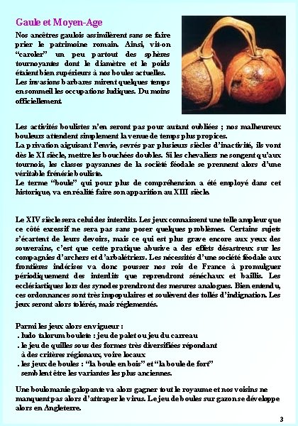 Gaule et Moyen-Age Nos ancêtres gaulois assimilèrent sans se faire prier le patrimoine romain.