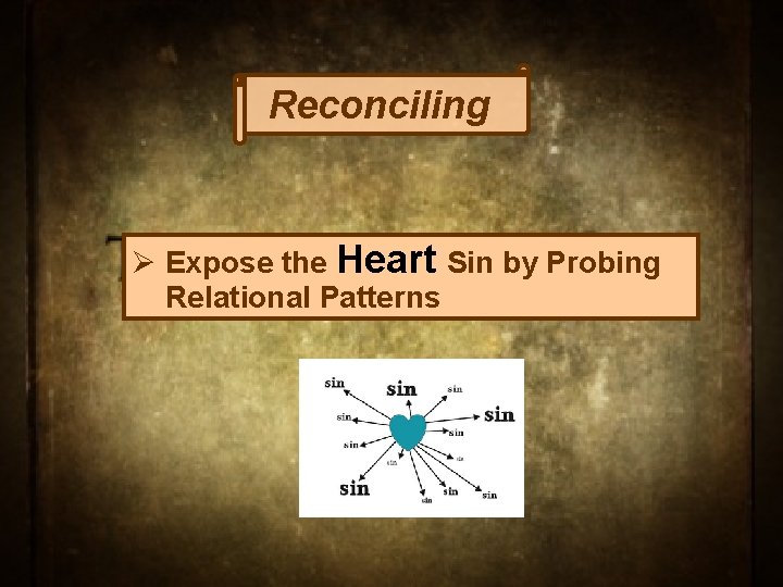 Reconciling Ø Expose the Heart Sin by Probing Relational Patterns 