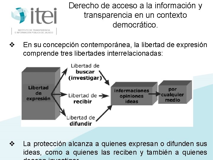 Derecho de acceso a la información y transparencia en un contexto democrático. v En