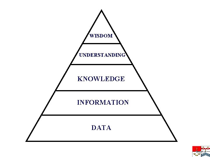 WISDOM UNDERSTANDING KNOWLEDGE INFORMATION DATA 