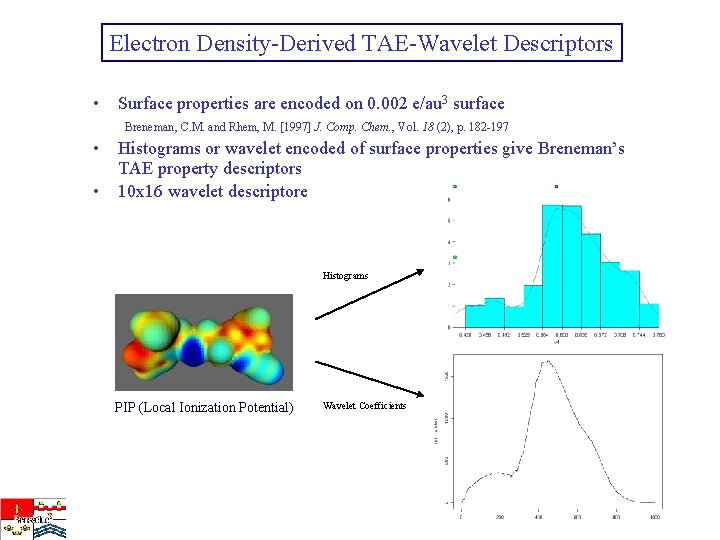 Electron Density-Derived TAE-Wavelet Descriptors • Surface properties are encoded on 0. 002 e/au 3