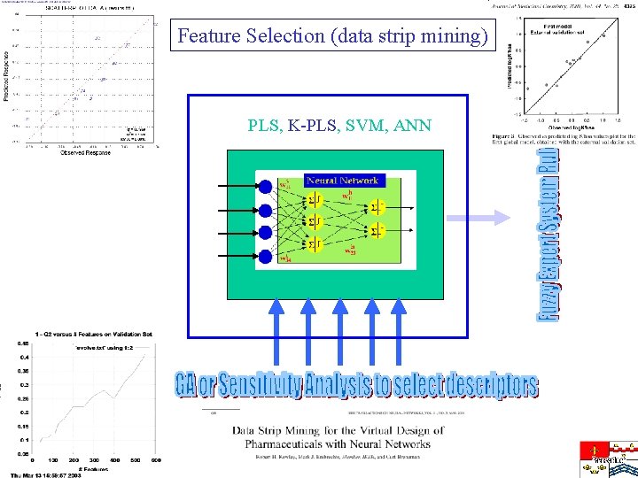 Feature Selection (data strip mining) PLS, K-PLS, SVM, ANN 