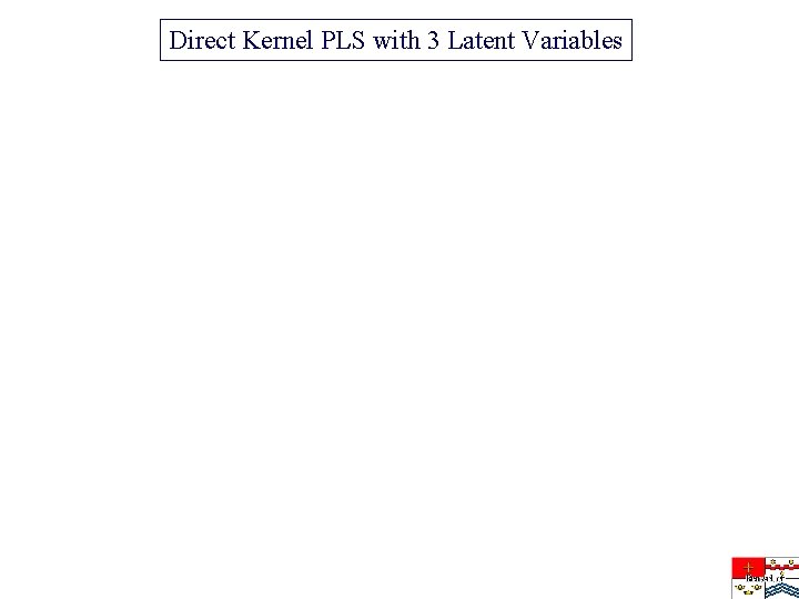 Direct Kernel PLS with 3 Latent Variables 