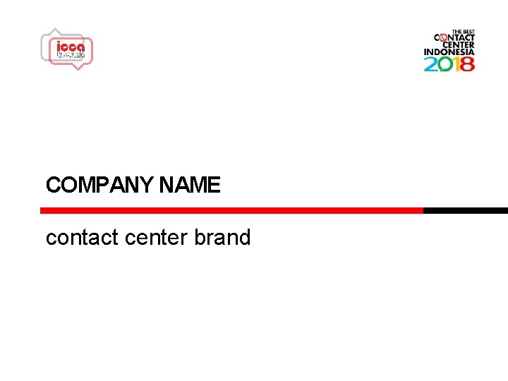 COMPANY NAME contact center brand 