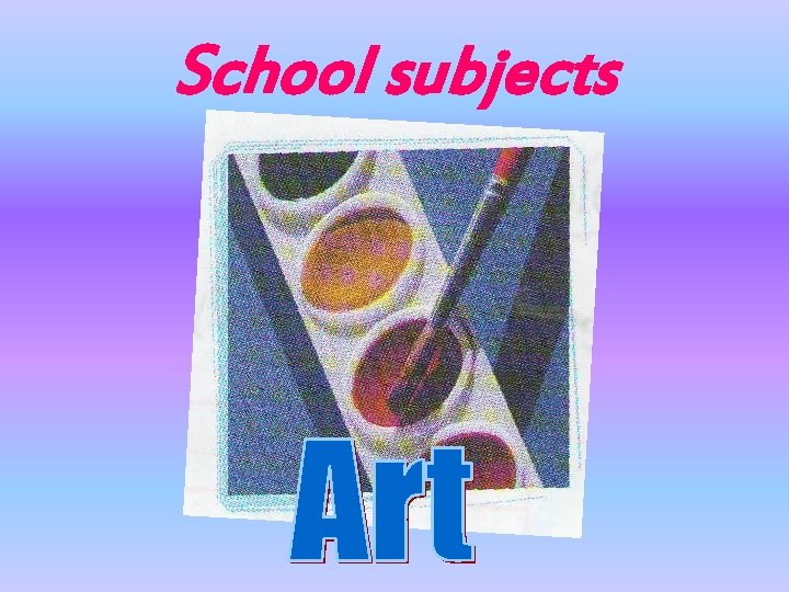 School subjects 