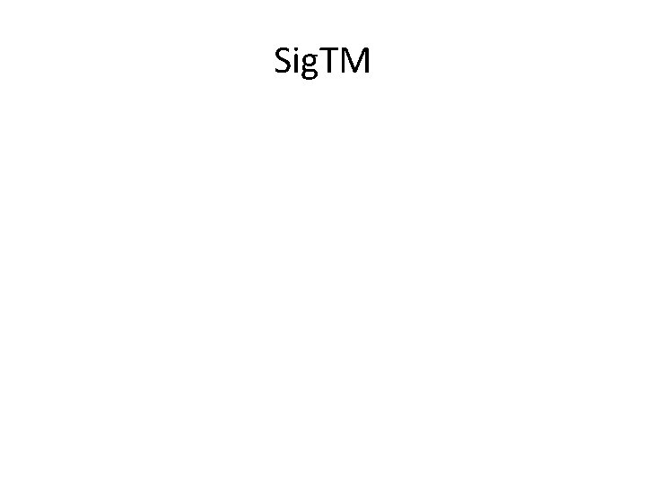 Sig. TM 