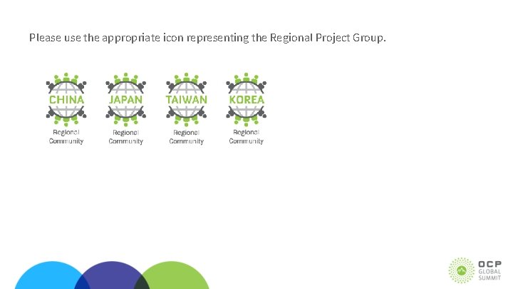 Please use the appropriate icon representing the Regional Project Group. 