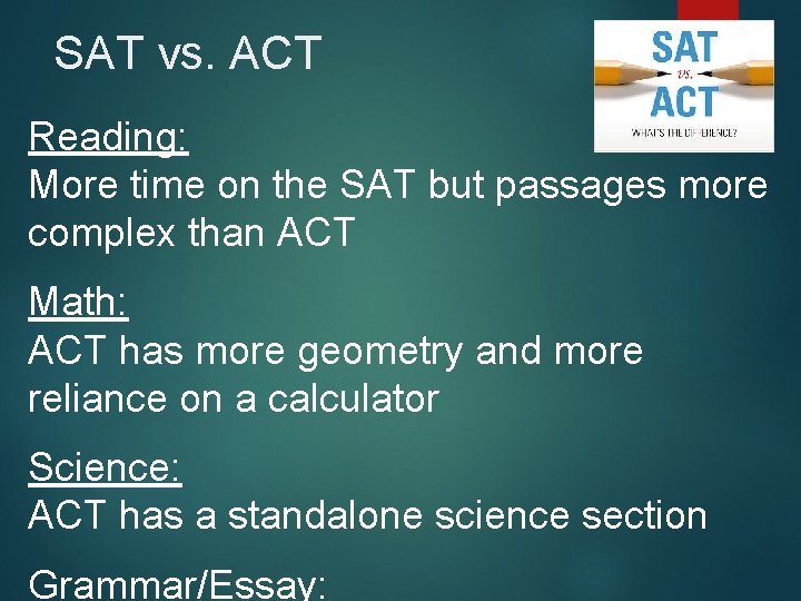 SAT vs. ACT Reading: More time on the SAT but passages more complex than