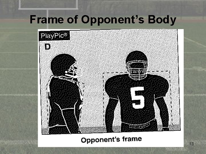 Frame of Opponent’s Body 13 