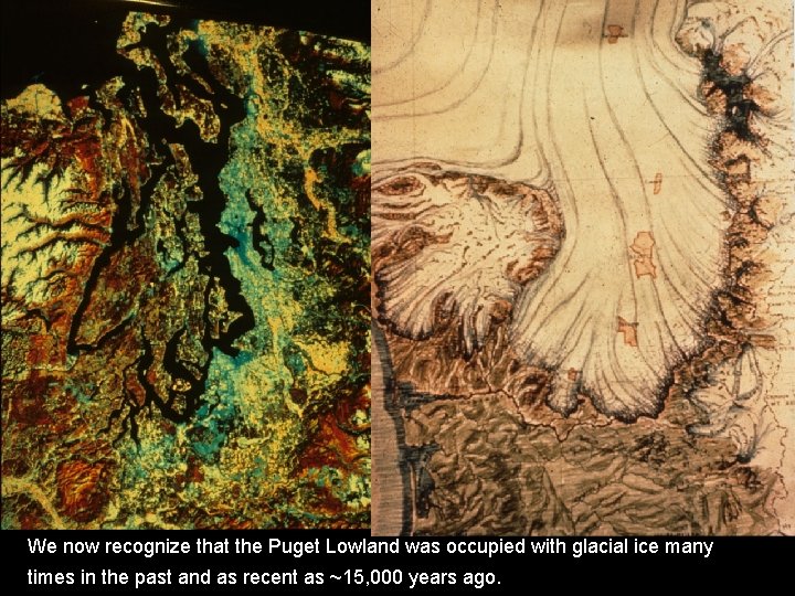 We now recognize that the Puget Lowland was occupied with glacial ice many times