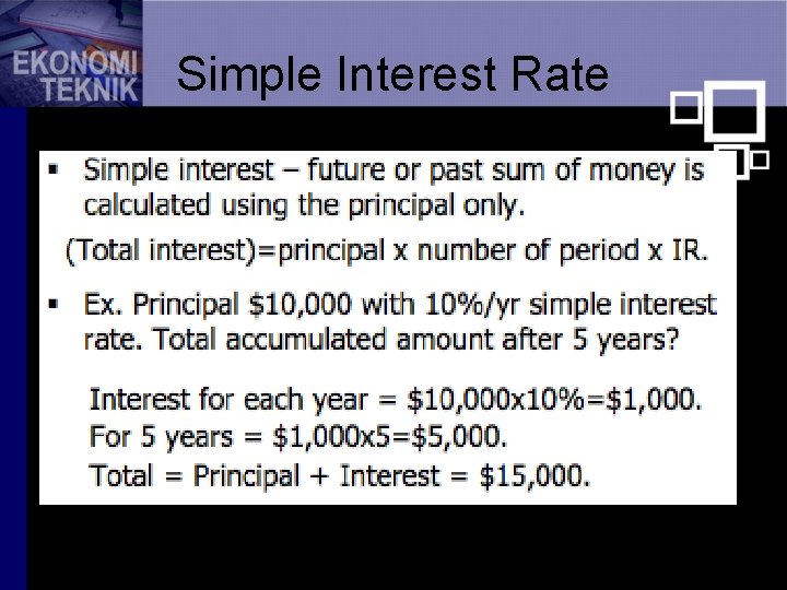 Simple Interest Rate 