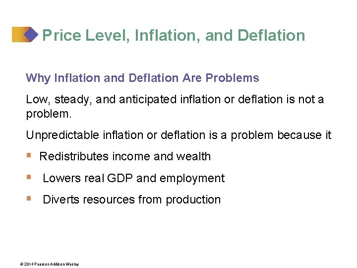 Price Level, Inflation, and Deflation Why Inflation and Deflation Are Problems Low, steady, and