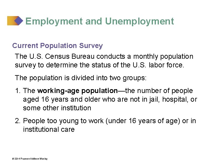 Employment and Unemployment Current Population Survey The U. S. Census Bureau conducts a monthly