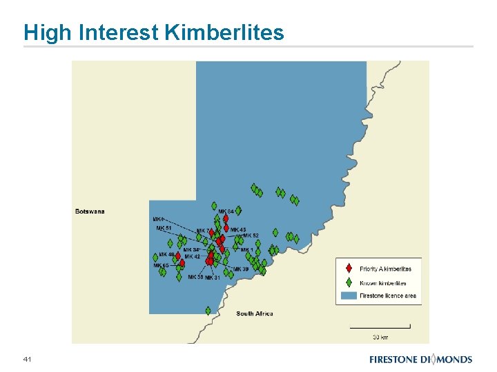 High Interest Kimberlites 41 