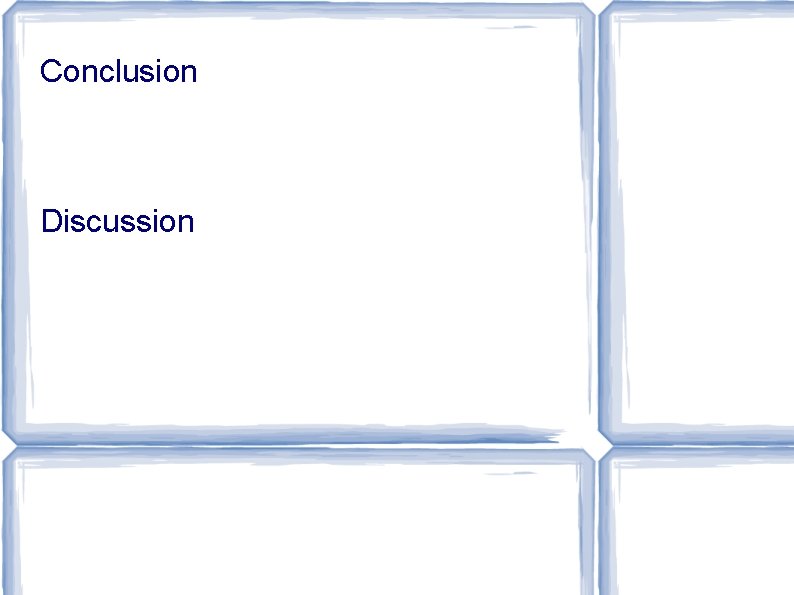 Conclusion Discussion 