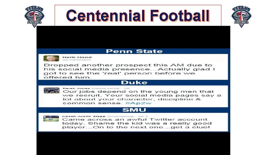 Centennial Football 