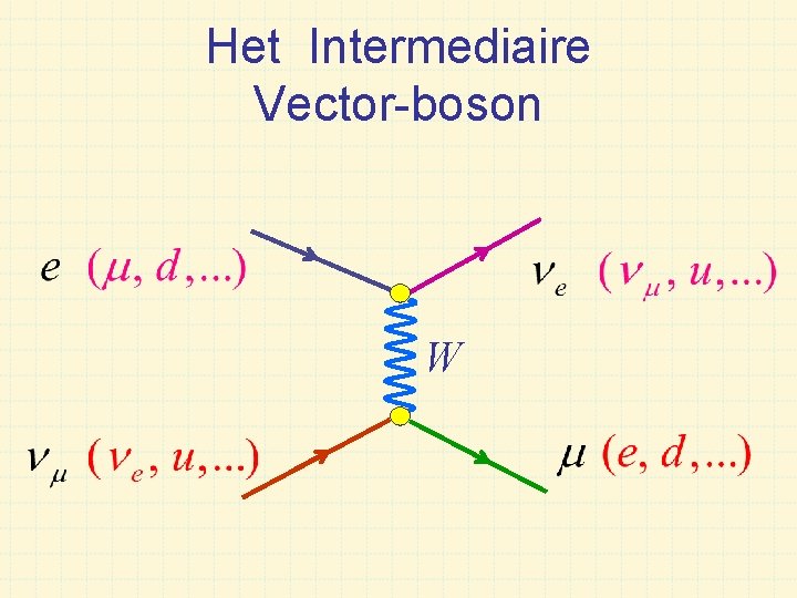 Het Intermediaire Vector-boson W 