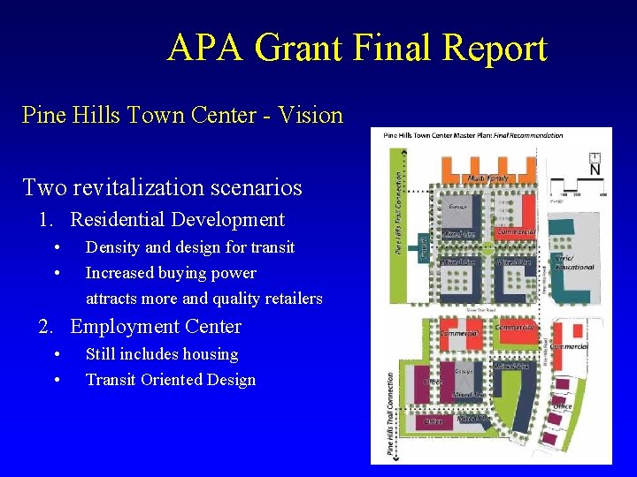APA Grant Final Report Pine Hills Town Center - Vision Two revitalization scenarios 1.