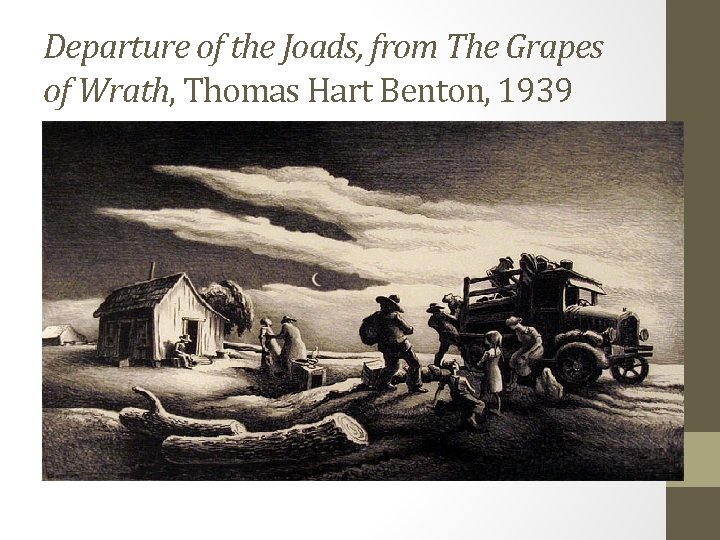 Departure of the Joads, from The Grapes of Wrath, Thomas Hart Benton, 1939 