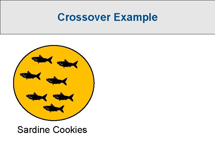 Crossover Example Sardine Cookies 