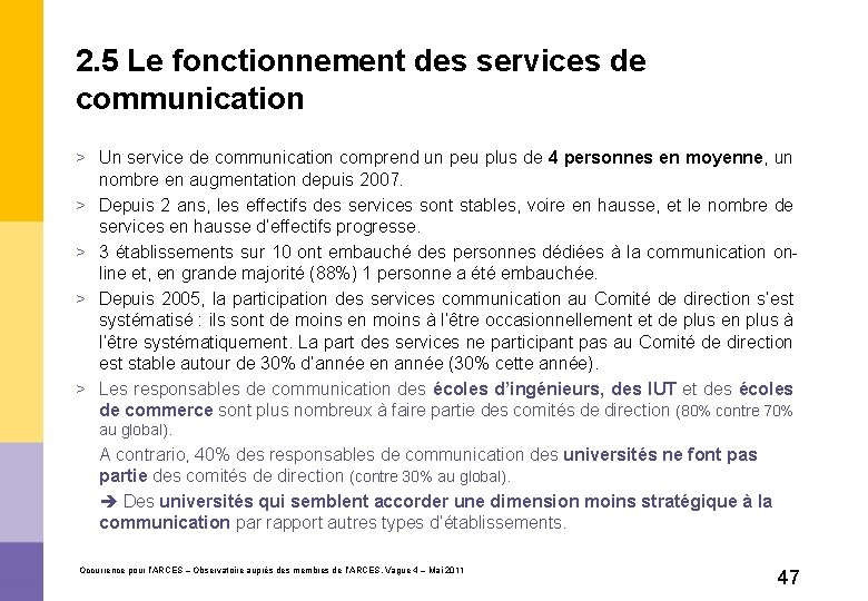 2. 5 Le fonctionnement des services de communication > Un service de communication comprend