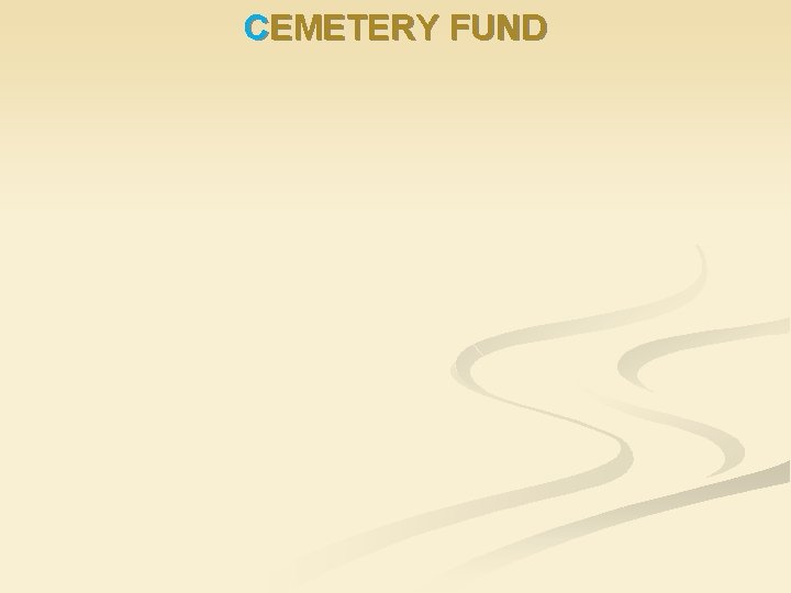 CEMETERY FUND 
