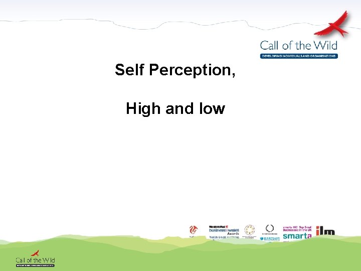 Self Perception, High and low 