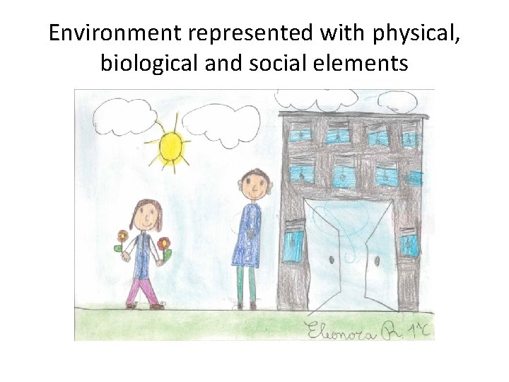 Environment represented with physical, biological and social elements 