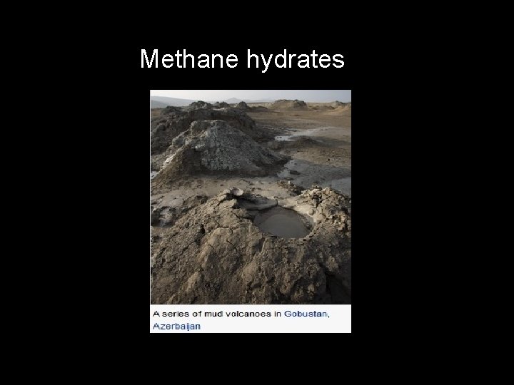 Methane hydrates 