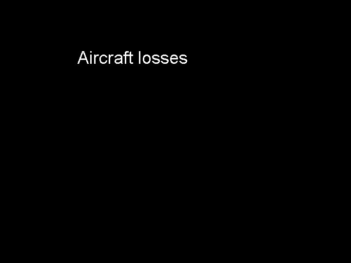 Aircraft losses 