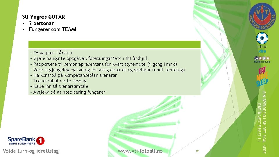 SU Yngres GUTAR - 2 personar - Fungerer som TEAM! Følge plan i Årshjul