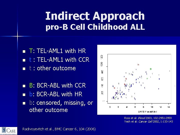 Indirect Approach pro-B Cell Childhood ALL n n n T: TEL-AML 1 with HR