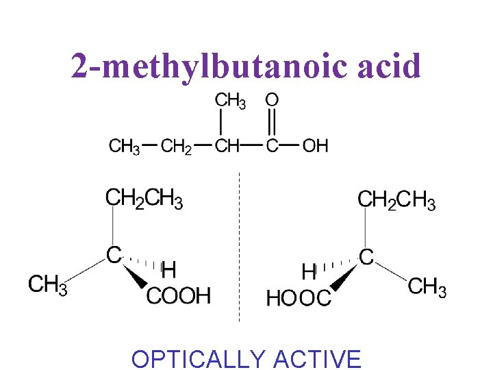 2 -methylbutanoic acid OPTICALLY ACTIVE 