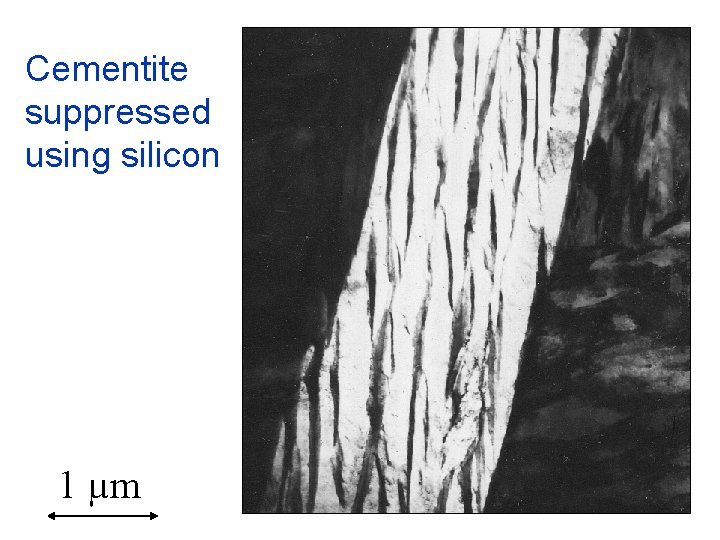 Cementite suppressed using silicon 1 µm 