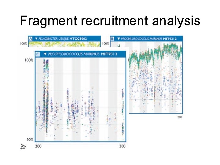 Fragment recruitment analysis 