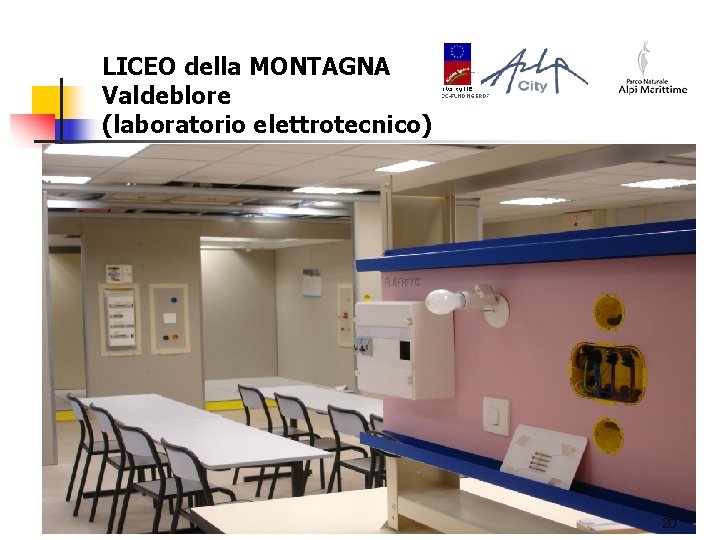 LICEO della MONTAGNA Valdeblore (laboratorio elettrotecnico) 20 